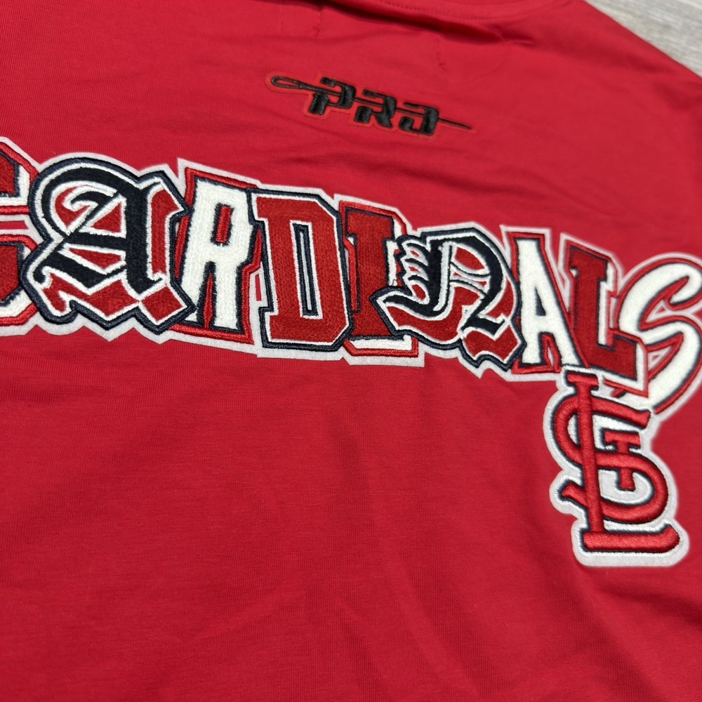 Pro Standard St. Louis Cardinals Red/White Embroidered T-Shirt Tee Men's Small - Picture 10 of 10